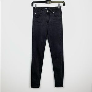 Sinsay Black Acid Wash Skinny Jeans